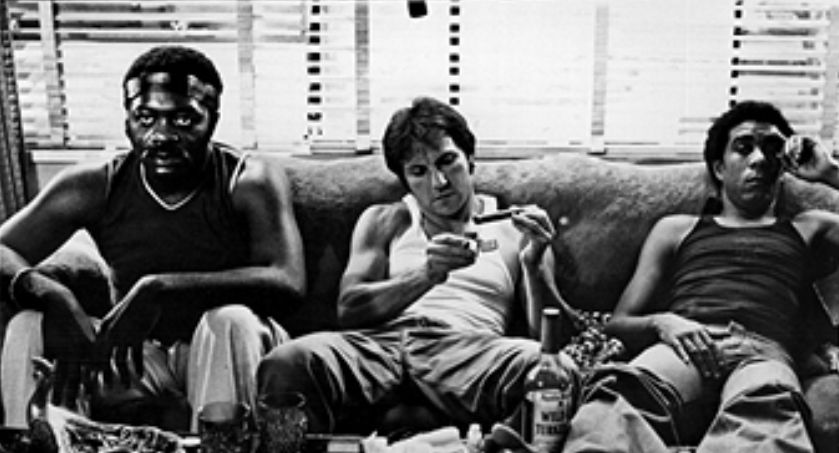 Yaphet Kotto, Harvey Keitel, and Richard Pryor in Blue Collar (1978). 